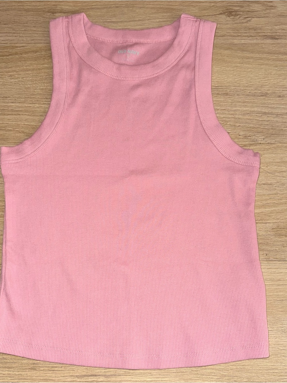 NWT OLD NAVY Pink Ribbed Tank Top. Size Medium.
